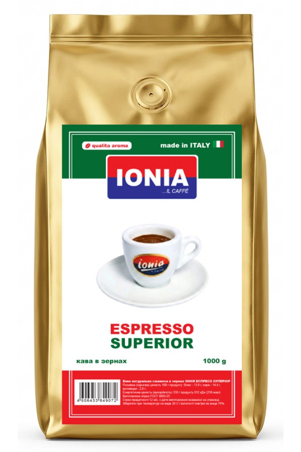 Кава в зернах Ionia Export/Espresso Superior 1000 г